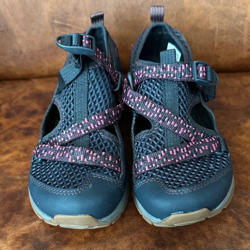 Chaco Odyssey Sandals Kids' Navy and Pink Water Shoes